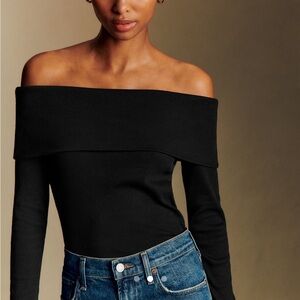 Sezane Off-Shoulder Top